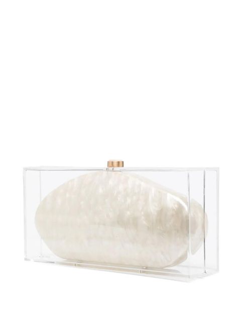 Cult Gaia Annika transparent clutch bag - Neutrals