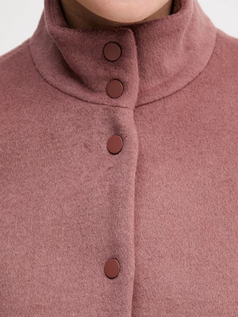 Hoss Intropia kurtka z dodatkiem wełny kolor różowy przejściowa 5432683