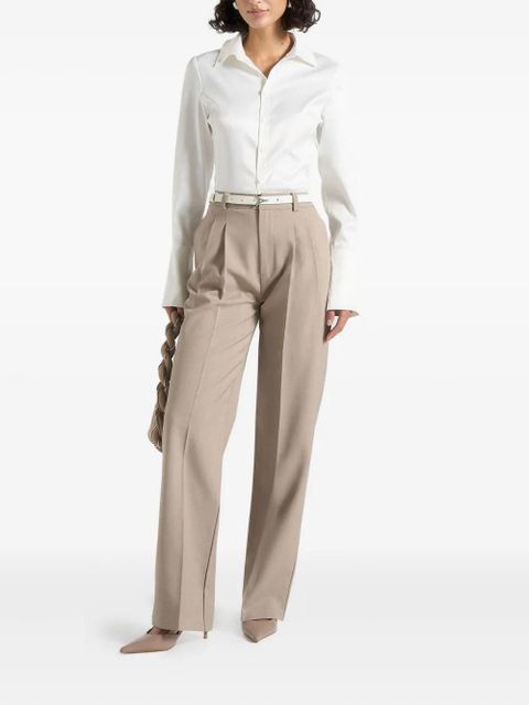 Manière De Voir Julie twin-pleat tailored trousers - Brown - zdjęcie produktu nr 2