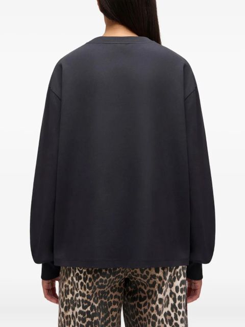 GANNI long-sleeve logo sweatshirt - Grey - zdjęcie produktu nr 1