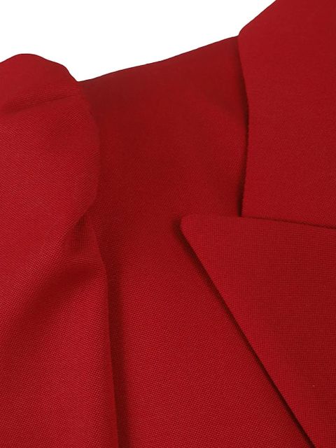 Alexander McQueen single-breasted wool blazer - Red