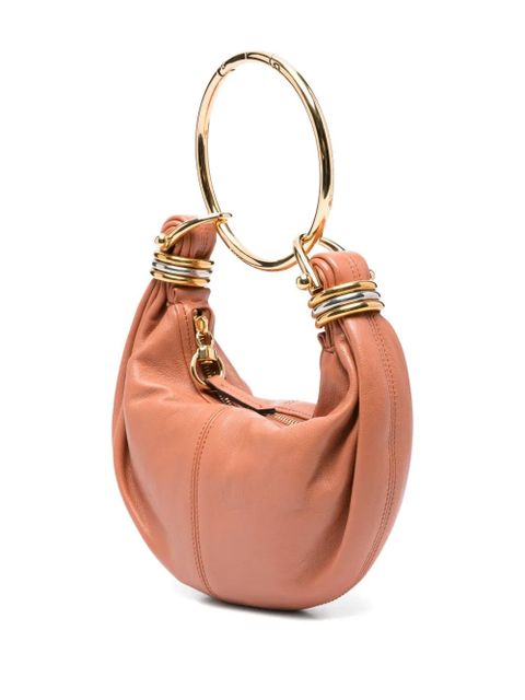 Chloé mini Bracelet leather tote bag - Brown