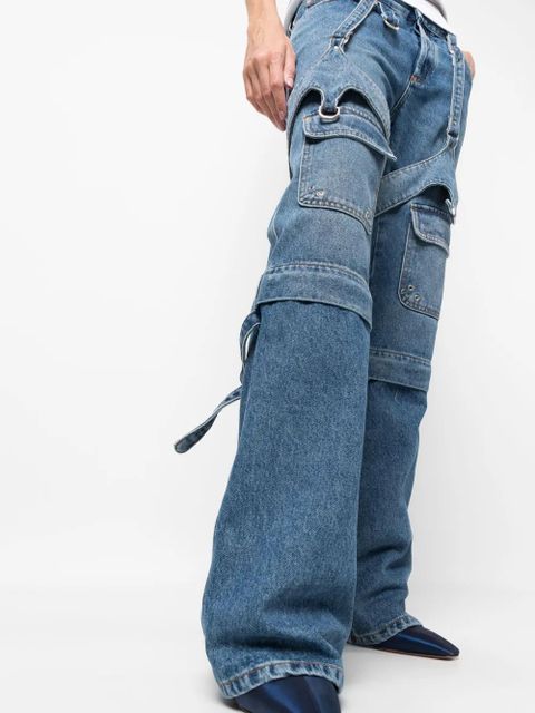 Off-White Cargo Zip straight-leg jeans - Blue
