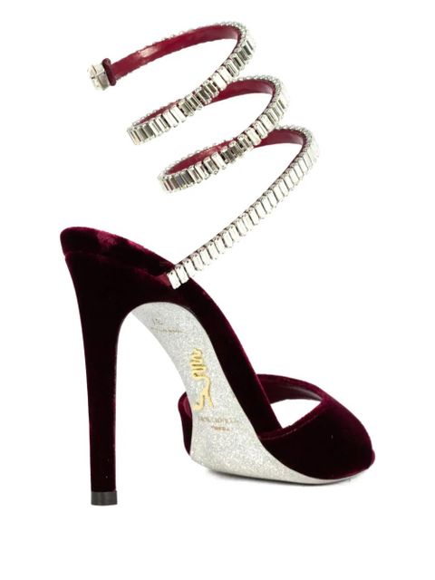 René Caovilla 105mm Cleo Spark sandals - Red