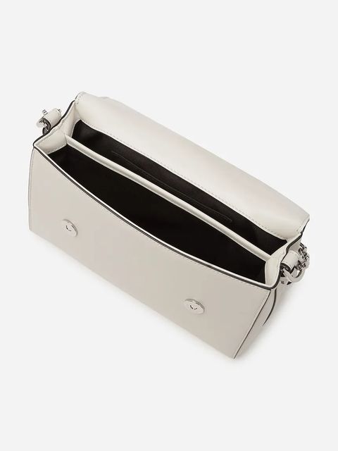 Karl Lagerfeld torebka skórzana kolor biały A1W30170 - zdjęcie produktu nr 2