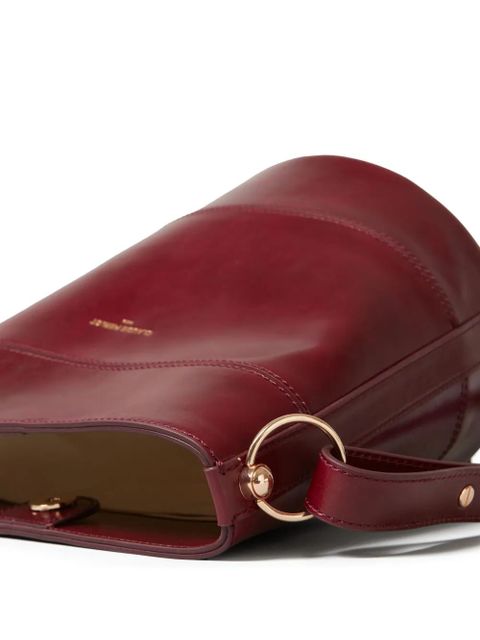 Claudie Pierlot Solveig leather bucket bag - Red