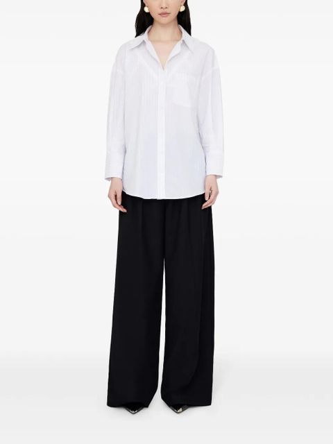 ANINE BING Mika striped shirt - White - zdjęcie produktu nr 2