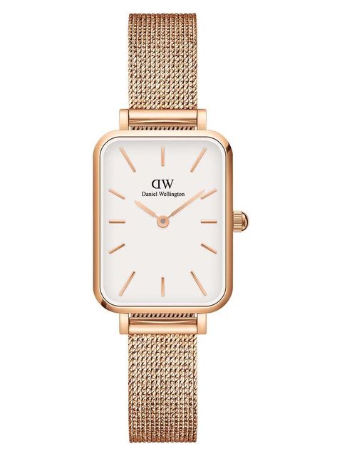 Daniel Wellington zegarek Quadro Pressed damski kolor różowy - zdjęcie produktu nr 1