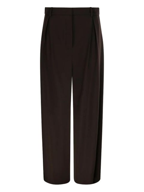 LOEWE pleat-detail trousers - Brown - zdjęcie produktu nr 1