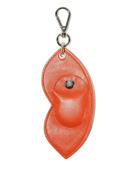 PUCCI lip-shaped suede airtag holder - Pink