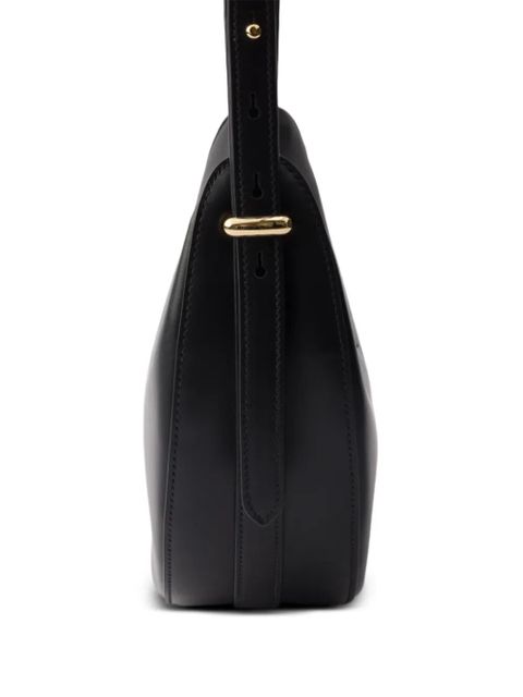 Prada small Arqué leather shoulder bag - Black