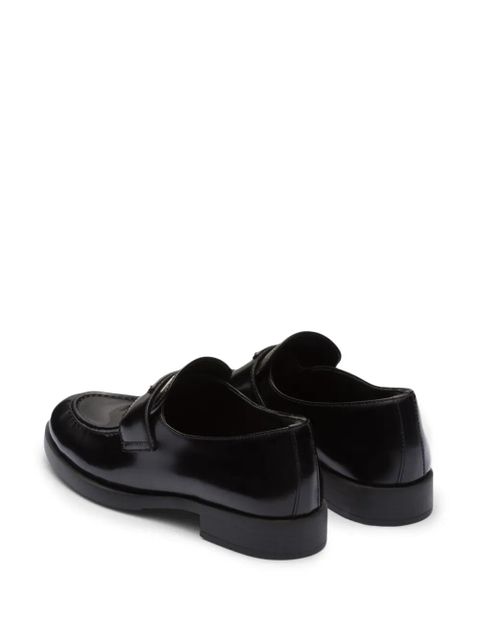 Prada Chocolate leather loafers - Black