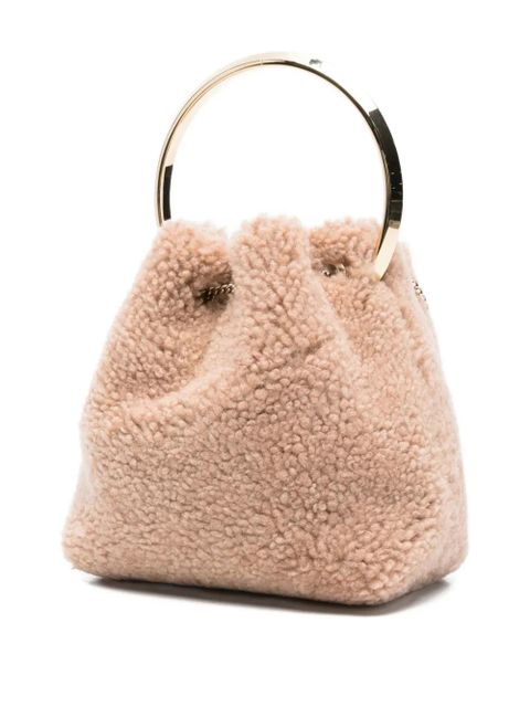 Jimmy Choo Bon Bon pearl-embellished ring-handle bag - Neutrals - zdjęcie produktu nr 2