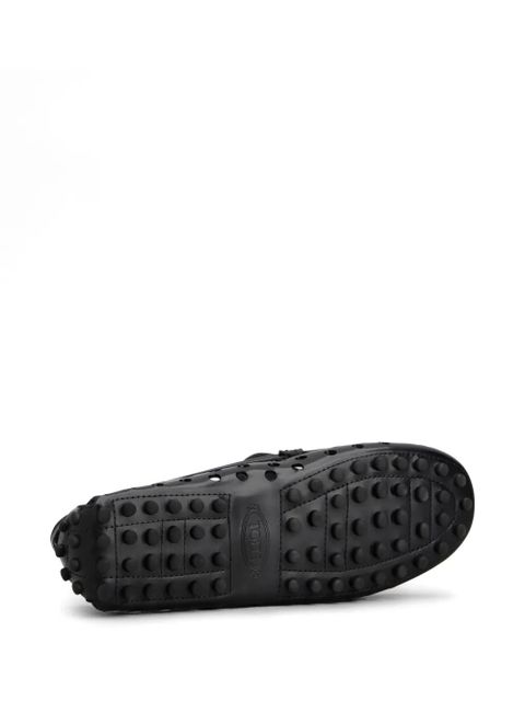 Tod's Gommino perforated loafers - Black