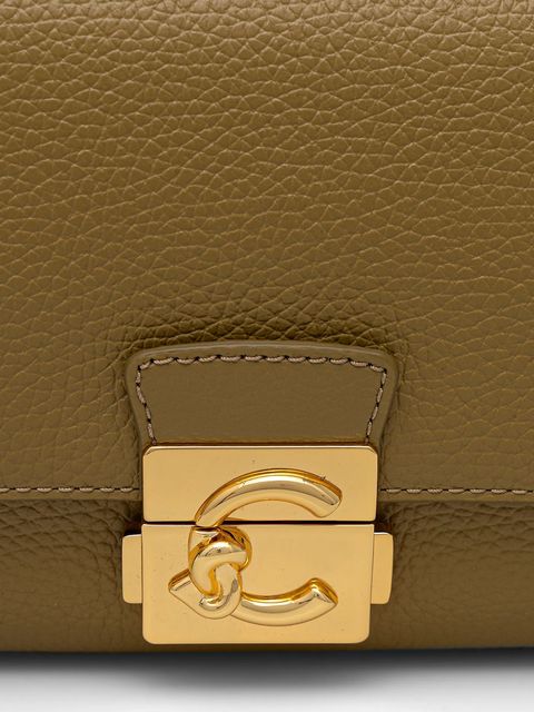 Coccinelle torebka skórzana C-ME LOCK kolor zielony E1 U4K 12 02 01