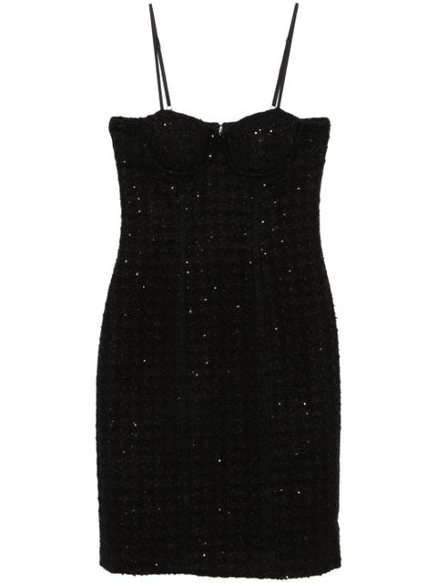 ROTATE BIRGER CHRISTENSEN sequin-embellished bouclé midi dress - Black - zdjęcie produktu nr 1