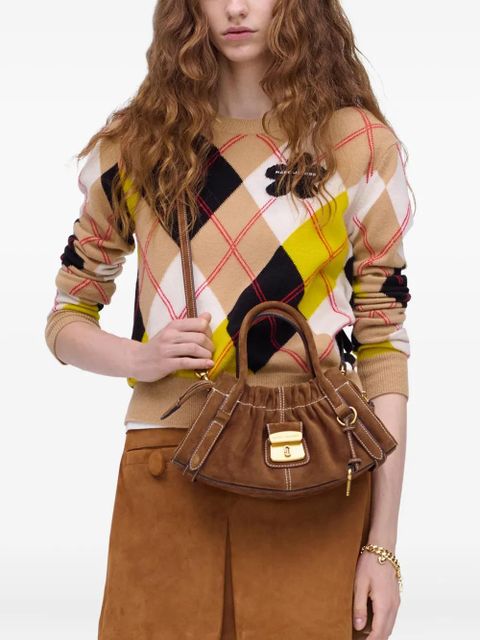 Marc Jacobs small Cristina suede tote bag - Brown