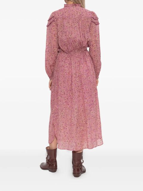 MARANT ÉTOILE floral-print midi dress - Pink
