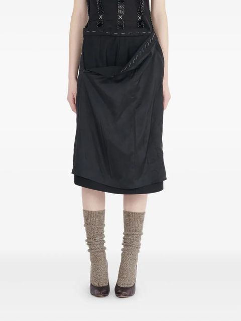 Maison Margiela strapless midi dress - Black - zdjęcie produktu nr 1