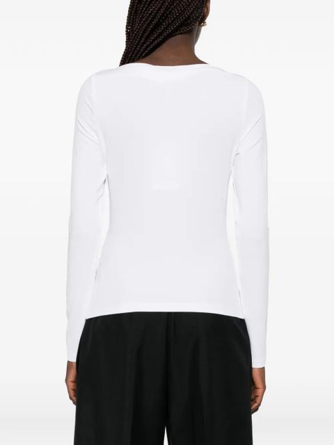 Max Mara boat-neck top - White