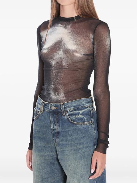 Jean Paul Gaultier Body Dust long-sleeve top - Black - zdjęcie produktu nr 2