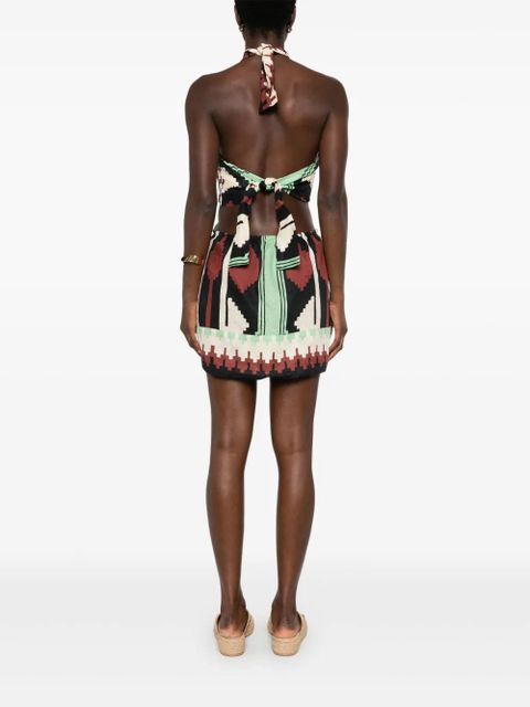 Johanna Ortiz Tide Strenght mini dress - Green