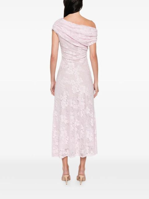 Self-Portrait lace midi dress - Pink