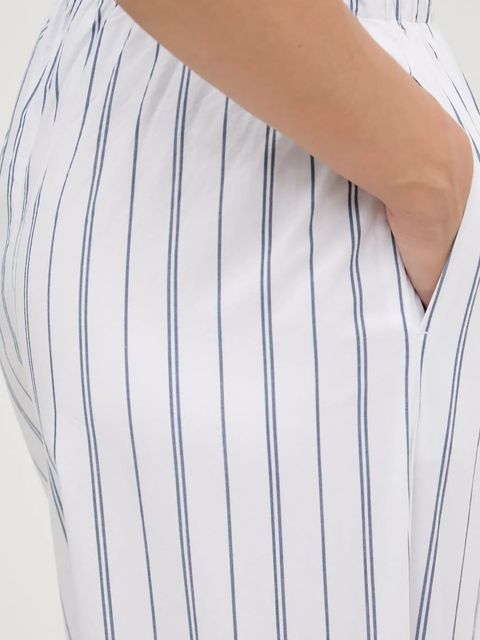 Abercrombie & Fitch spodnie bawełniane damskie kolor biały proste high waist KI156-5289