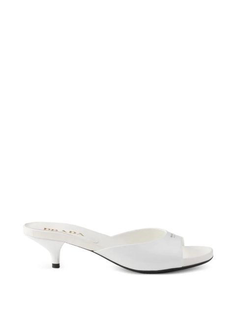 Prada leather kitten-heel sandals - White - zdjęcie produktu nr 1