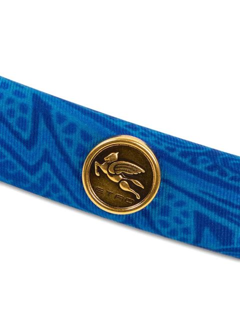 ETRO Arnica printed metallic hair clip - Blue - zdjęcie produktu nr 2