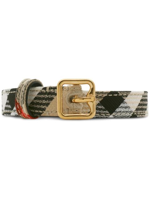 Burberry checkered B-buckle belt - Neutrals - zdjęcie produktu nr 1