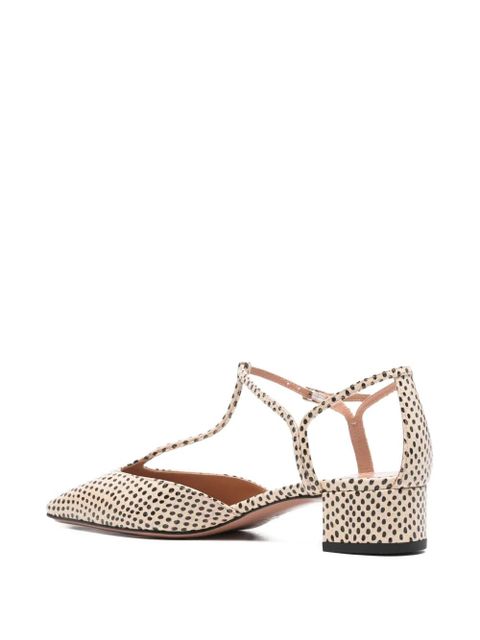 Aquazzura T-strap patterned pumps - Neutrals