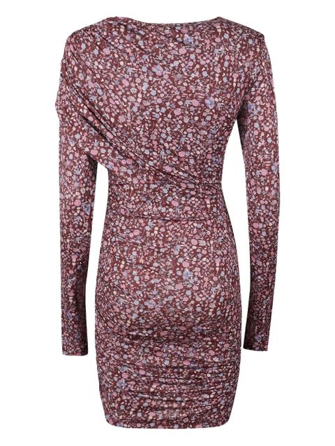 MARANT ÉTOILE draped floral dress - Purple - zdjęcie produktu nr 2