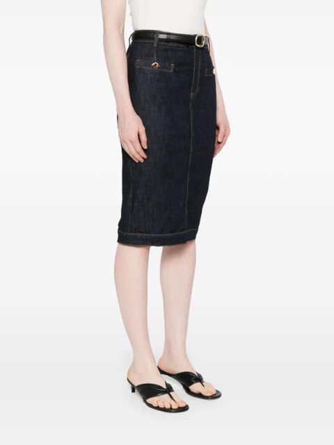 Self-Portrait denim skirt - Blue