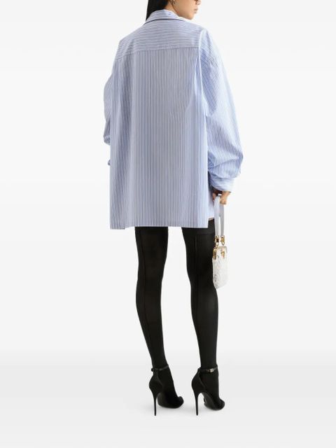 Dolce & Gabbana striped chest-pocket shirt - Blue