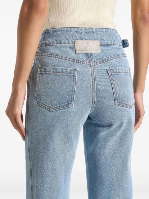 Manière De Voir Joane twisted-leg jeans - Blue