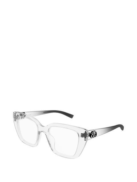 Gucci Eyewear Interlocking G square-frame glasses - White - zdjęcie produktu nr 2