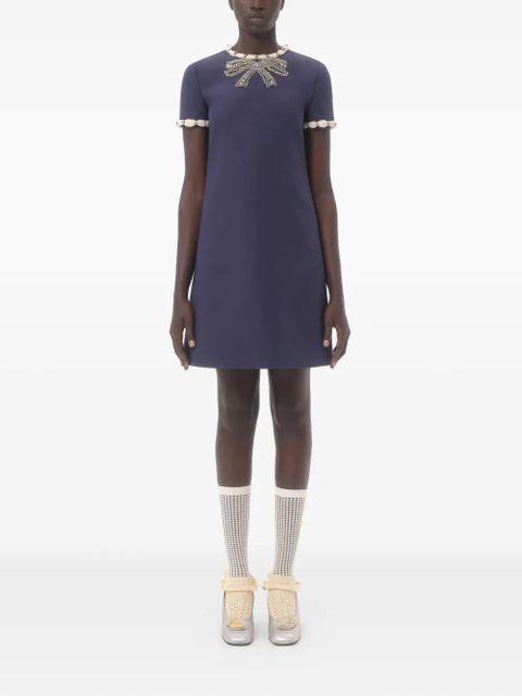 Valentino Garavani Crepe Couture mini dress - Blue