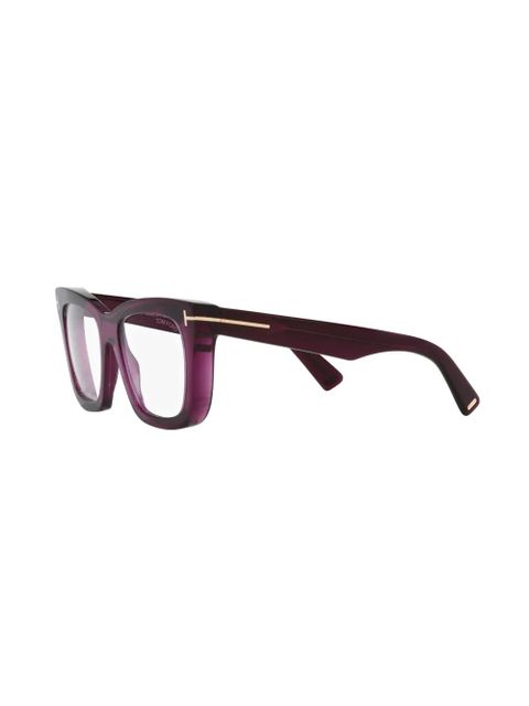 TOM FORD Eyewear Blue Block square-frame glasses - Purple