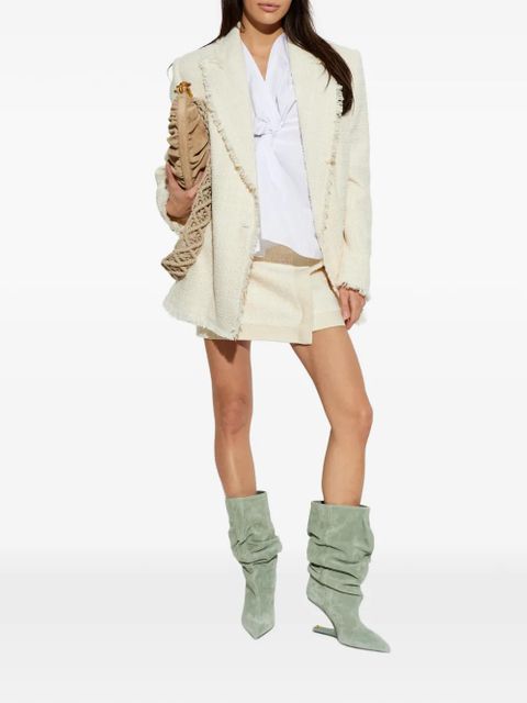 Balmain tweed wrap mini skirt - Neutrals - zdjęcie produktu nr 2