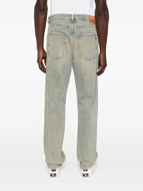 Diesel faded-effect straight-leg jeans - Blue