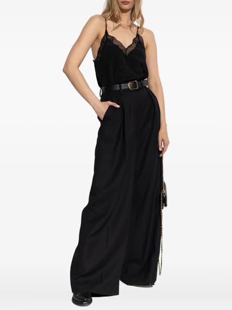 Zadig&Voltaire lace-trimmed camisole - Black - zdjęcie produktu nr 2