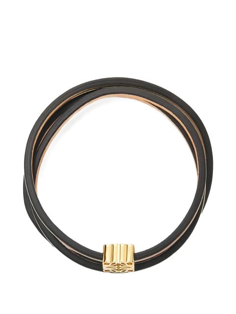 LOEWE anagram leather bracelet - Neutrals - zdjęcie produktu nr 2