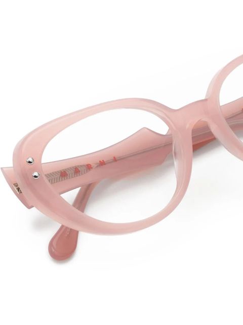 Marni Eyewear Phazar embellished glasses - Pink
