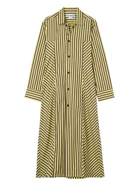 Sunnei striped shirt maxi dress - Yellow - zdjęcie produktu nr 1