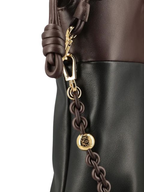 LOEWE chain-detail leather shoulder bag - Black