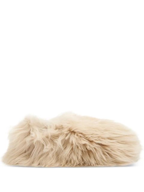 Moncler furry ballet flats - Neutrals - zdjęcie produktu nr 1