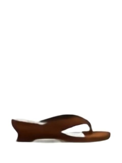 Le Monde Beryl thong-strap wedge sandals - Brown