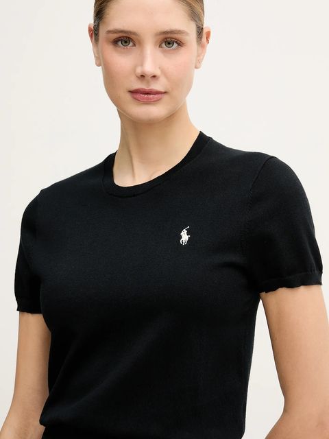 Polo Ralph Lauren sweter damski kolor czarny lekki 211971872
