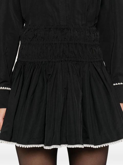 Maje pearl mini skirt - Black